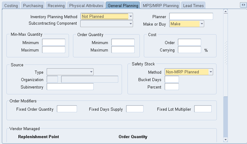 Oracle ERP System Interface